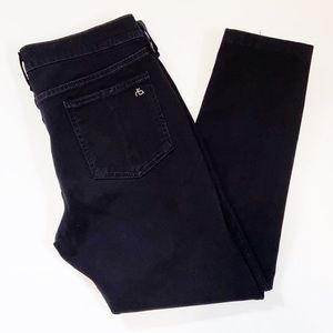 Rag & Bone black skinny jeans in Equestrian wash